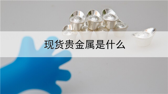  现货贵金属是什么平台